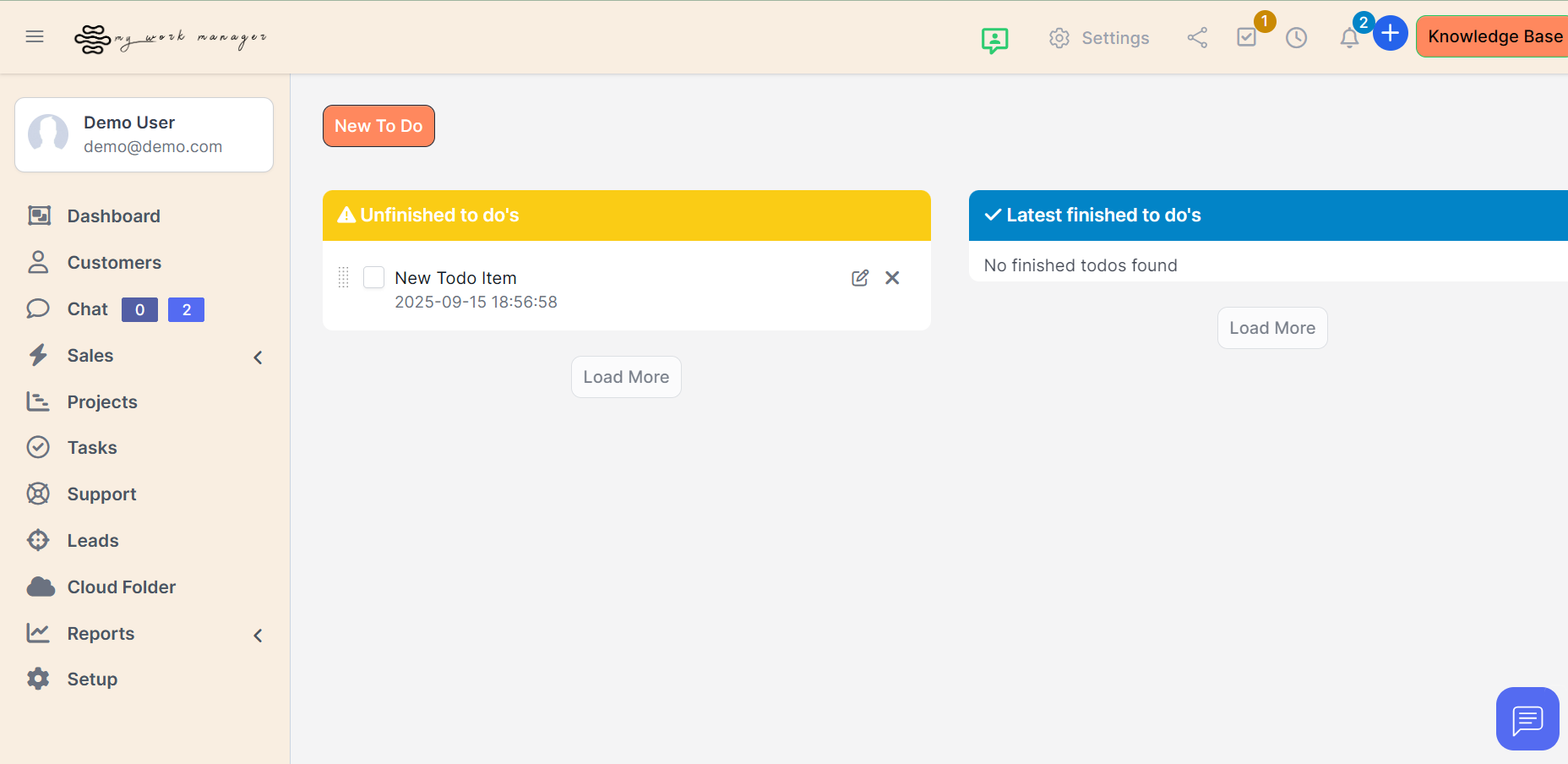 Todo Screenshot